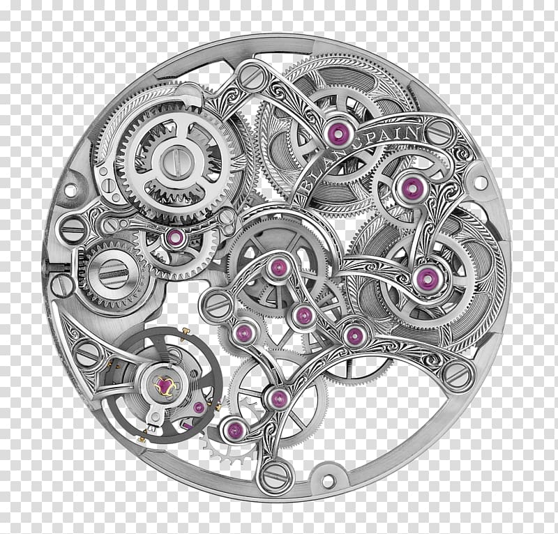 Villeret Blancpain Skeleton watch Movement mandala transparent