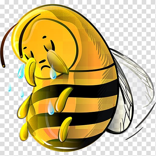 Apidae ICO Icon, Cartoon bee transparent background PNG clipart