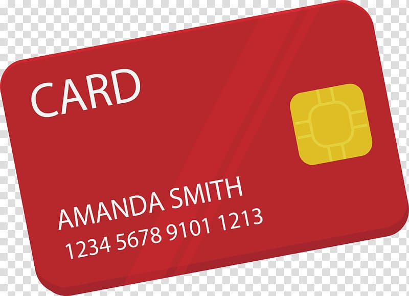 Payment card Debit card Bank, Red chip bank card transparent background PNG clipart