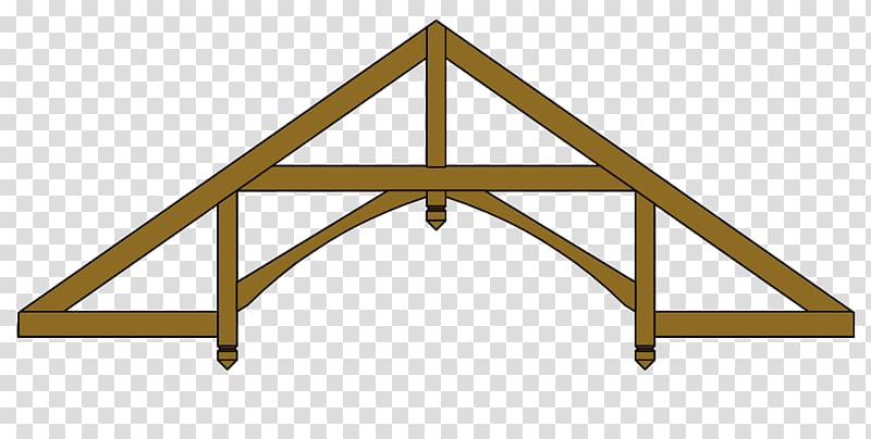 Timber roof truss Timber framing Hammerbeam roof, roof transparent background PNG clipart