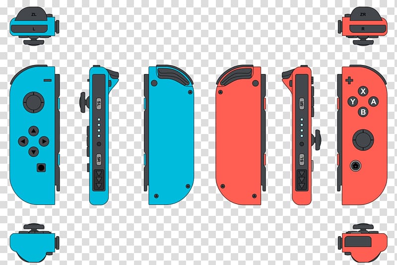 Wii U Nintendo Switch Pro Controller Joy-Con, creative geometry transparent background PNG clipart