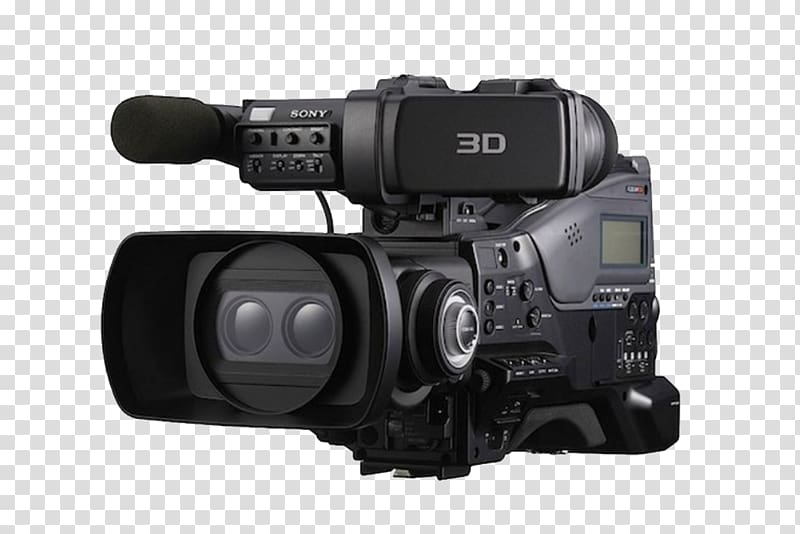 3D camcorder Camera 3D film 3D television, Camera transparent background PNG clipart