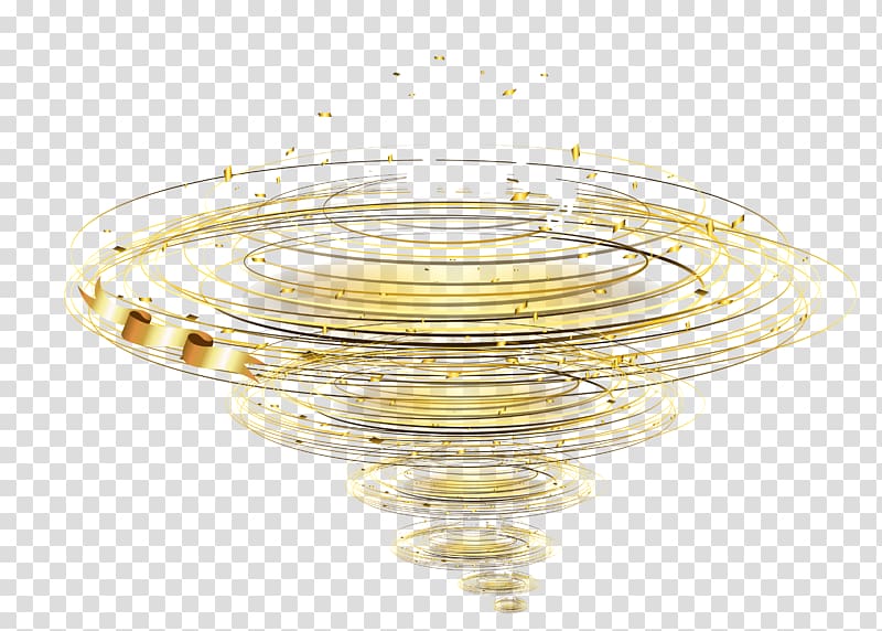 Yellow Glass Brass, Simple Golden Tornado transparent background PNG clipart