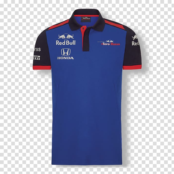 Scuderia Toro Rosso T-shirt Formula 1 Polo shirt スクーデリア, T-shirt transparent background PNG clipart