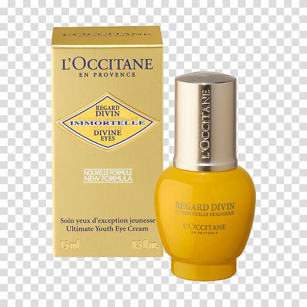 L'Occitane en Provence L'Occitane Immortelle Divine Cream L'Occitane Divine Eyes L'Occitane Divine Youth Oil, Eye transparent background PNG clipart