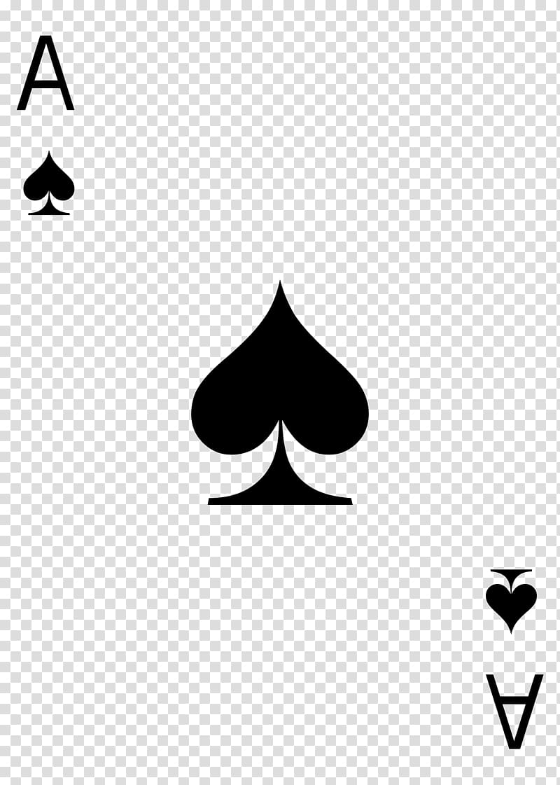 Playing card Card game Spades Suit Ace, suit transparent background PNG clipart