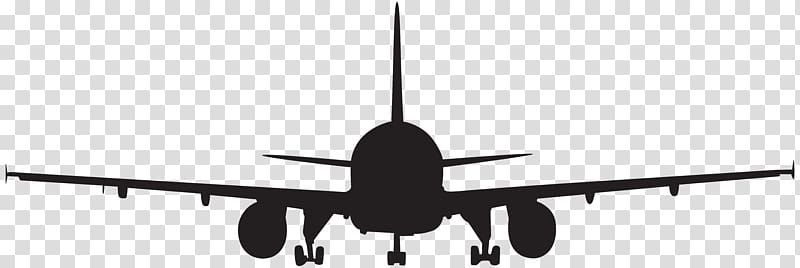 Aircraft Airplane Silhouette , airplane transparent background PNG clipart