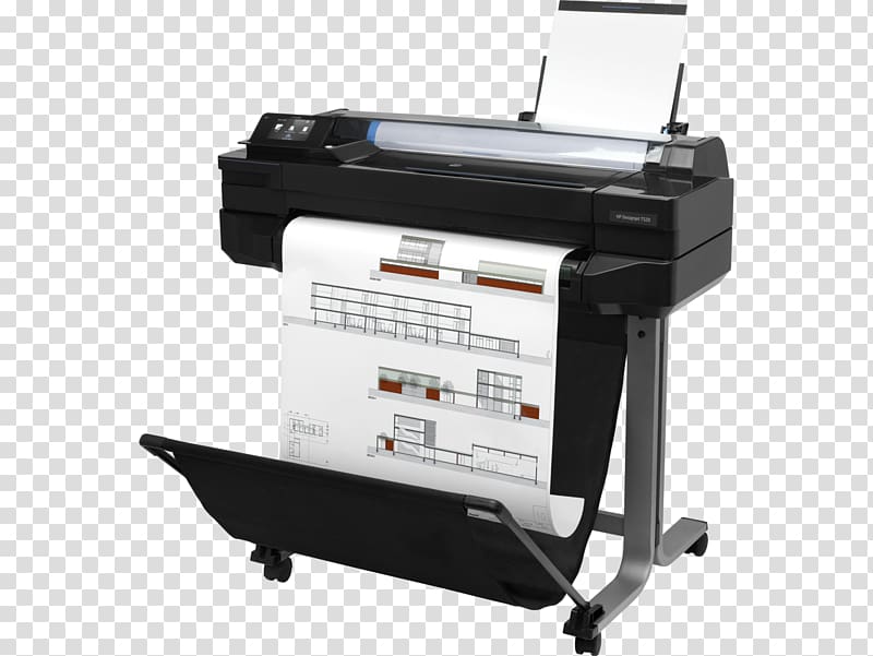 Hewlett-Packard HP Designjet T520 610mm Printer Wide-format printer, hewlett-packard transparent background PNG clipart