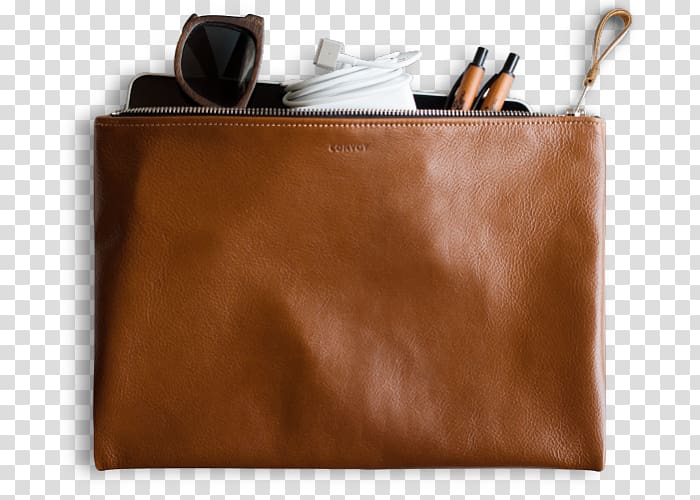 Leather Pen & Pencil Cases Zipper Bag Cattle, product transparent background PNG clipart