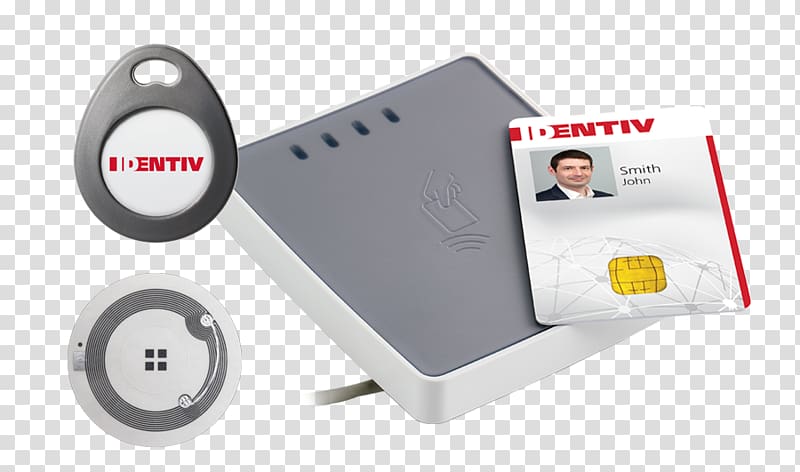 Security token Contactless smart card Card reader Identive Group, Inc., rfid card transparent background PNG clipart