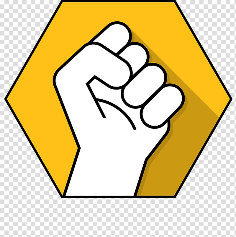 Raised fist Symbol, clench transparent background PNG clipart