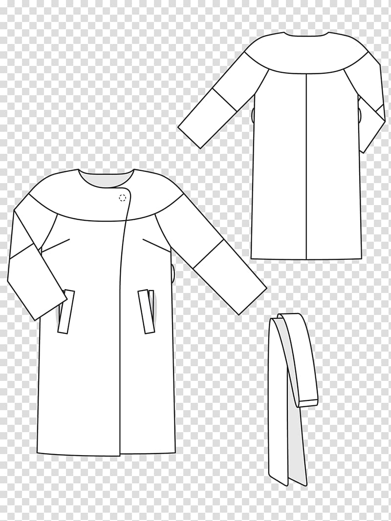 Drawing Dress /m/02csf Line art Collar, palta transparent background PNG clipart