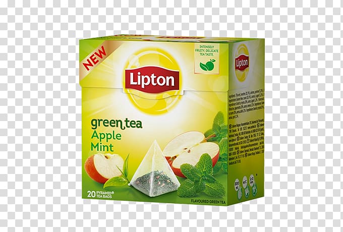 Green tea Earl Grey tea Lipton White tea, Apple Mint transparent background PNG clipart
