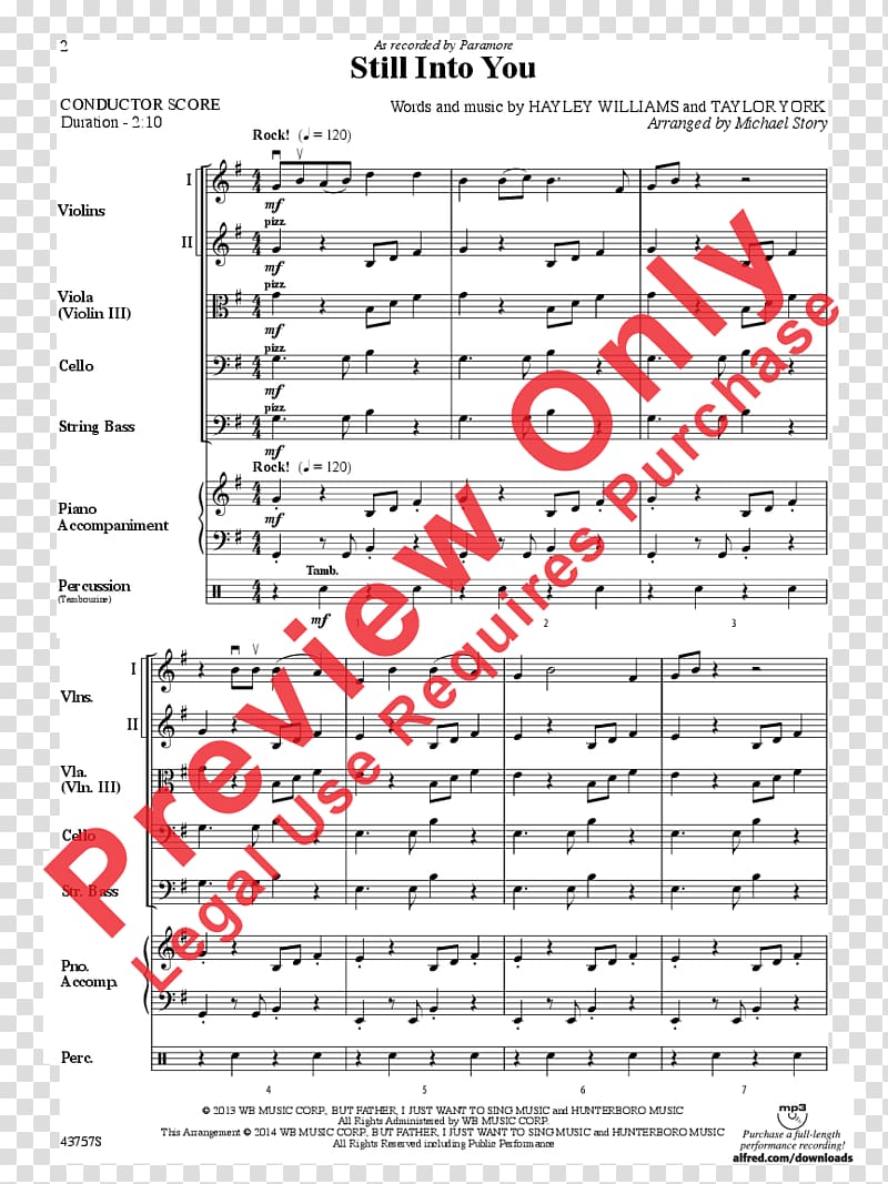Sheet Music Orchestra J.W. Pepper & Son Violin, hayley williams transparent background PNG clipart