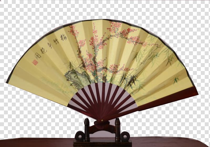 China Paper Hand fan , A fan transparent background PNG clipart