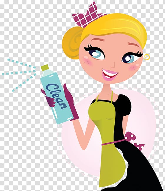 Cleaner Maid service Housekeeping Cleaning, House Cleaning Cartoons transparent background PNG clipart