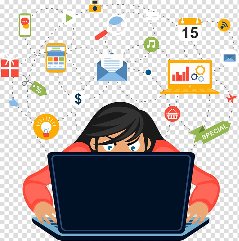 person using laptop computer illustration, Programmer Computer Software Technology Computer programming, Social Media Marketing transparent background PNG clipart