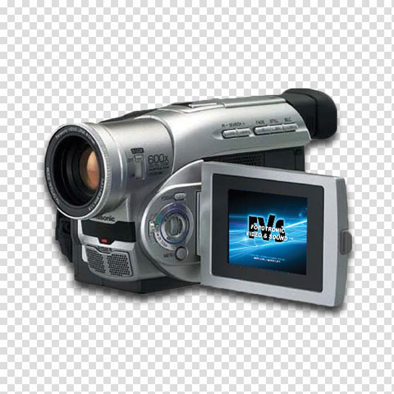 Digital video DV Video Cameras Panasonic Camcorder, tripod camera transparent background PNG clipart