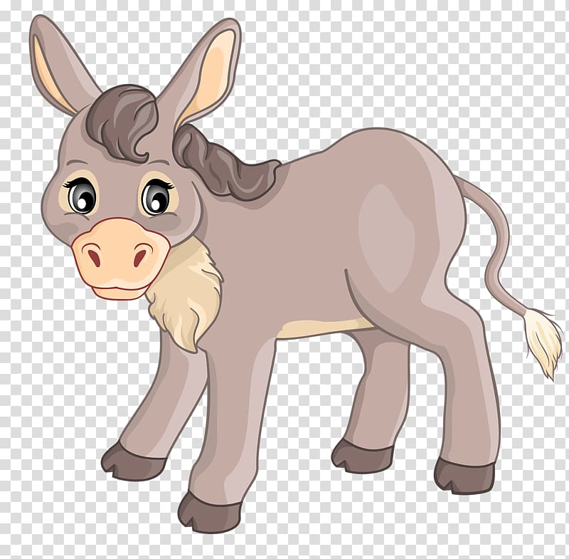 Mule Donkey Horse , Gray donkey transparent background PNG clipart