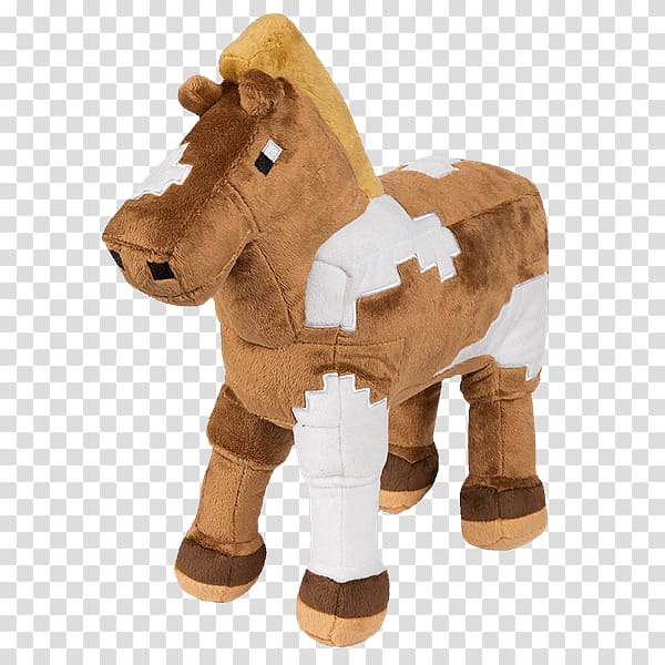 Minecraft Horse Stuffed Animals & Cuddly Toys Plush Jinx, plush toys transparent background PNG clipart