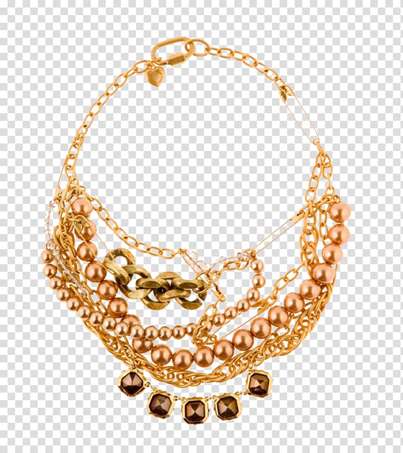 Necklace Gold Designer Jewellery, Gold necklace material transparent background PNG clipart