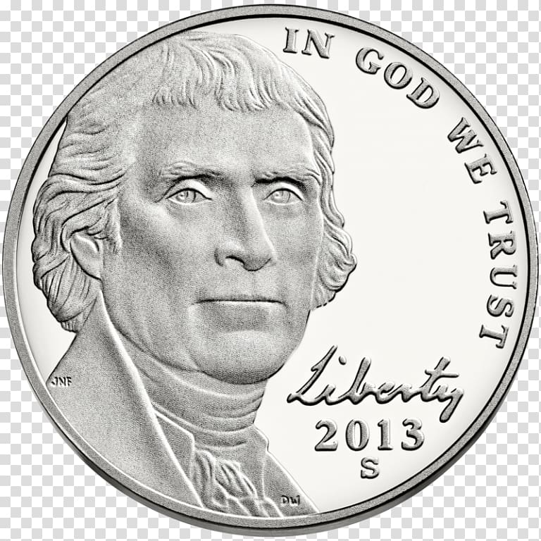 Jefferson nickel United States Mint Proof coinage, united states transparent background PNG clipart
