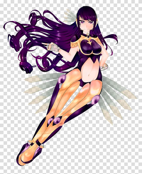 Fairy Mangaka Pin-up girl Black hair, Fairy transparent background PNG clipart