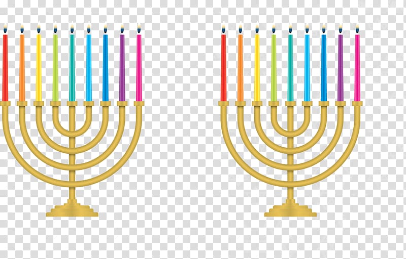Hanukkah Euclidean Candle, color candles transparent background PNG clipart