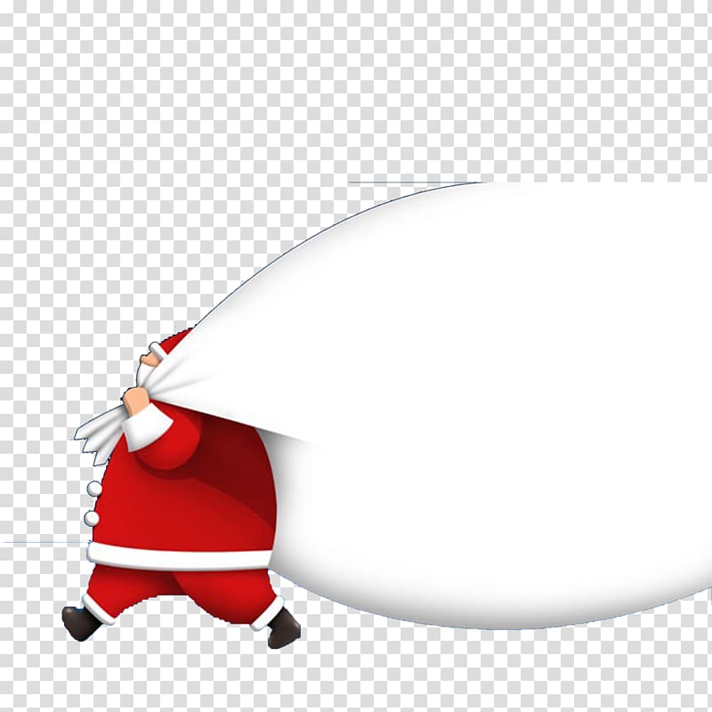 Pxe8re Noxebl Santa Claus Gift Christmas Bag, Santa Claus and his bag of gifts transparent background PNG clipart