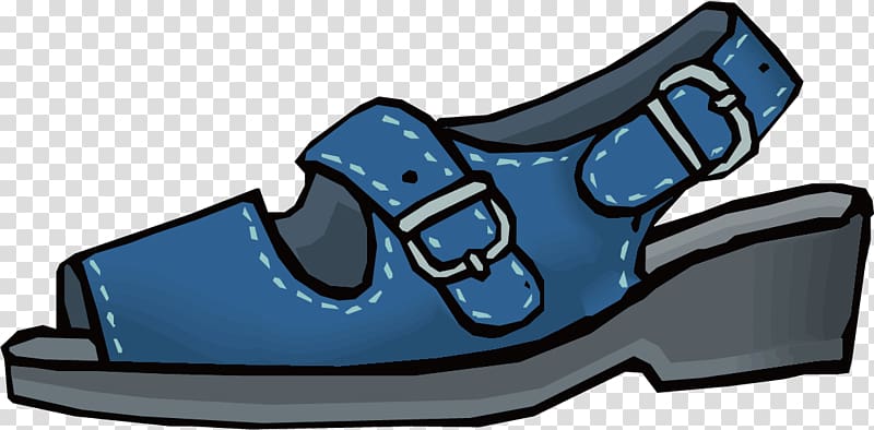 Slipper Shoe Sandal, Blue Ms. sandals transparent background PNG clipart