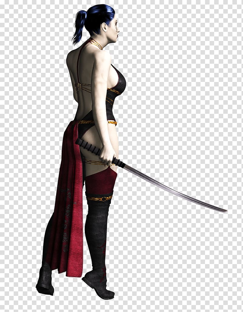 woman holding sword illustration, Woman With Sword transparent background PNG clipart