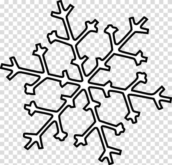 Snowflake Line art , Snowflake Outline transparent background PNG clipart