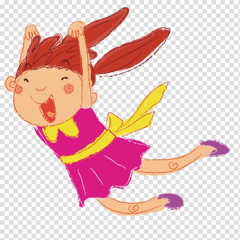 Cartoon , Flying girl transparent background PNG clipart