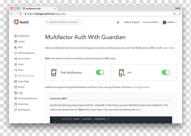 Computer program Web page Screenshot, Multifactor Authentication transparent background PNG clipart