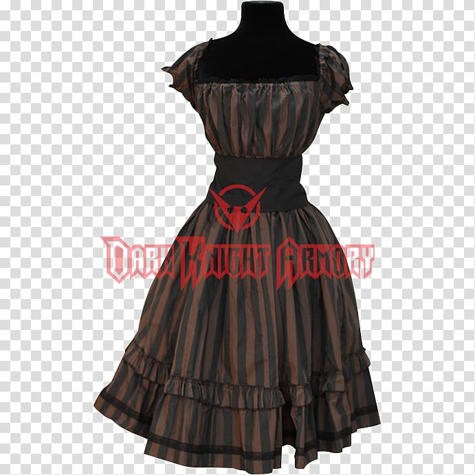 Little black dress Victorian era Steampunk fashion, renaissance dress transparent background PNG clipart
