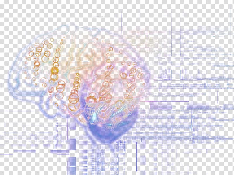 creative digital technology background brain transparent background PNG clipart
