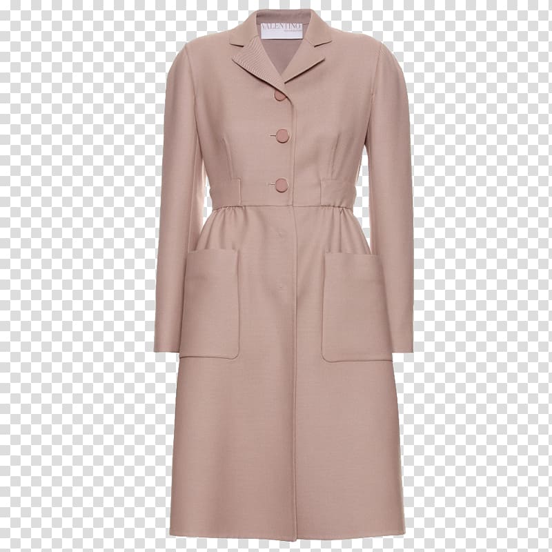 Overcoat Trench coat Designer Dress, Pink coat winter wear transparent background PNG clipart