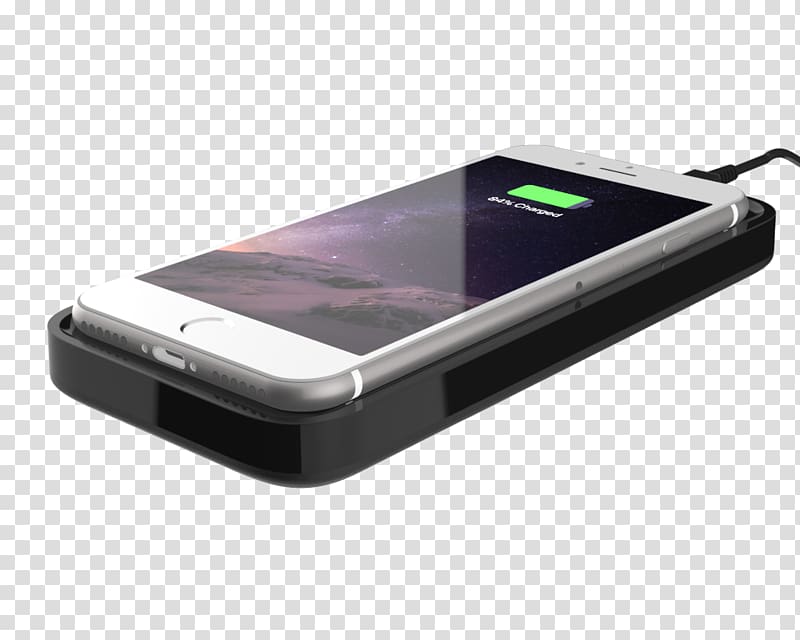 Battery charger Inductive charging Qi iPhone Mobile Phones, Iphone transparent background PNG clipart