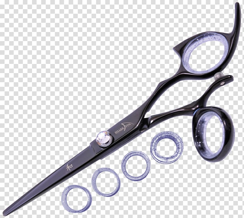 Scissors Hair-cutting shears Shear stress Handedness, shark fin transparent background PNG clipart