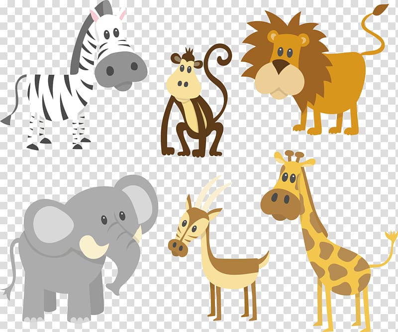 animals , Giraffe Animal Elephant , painted animals transparent background PNG clipart