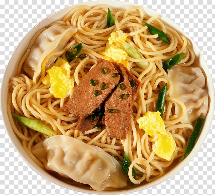 Chow mein Chinese noodles Lo mein Saimin Pancit, barbecue transparent background PNG clipart