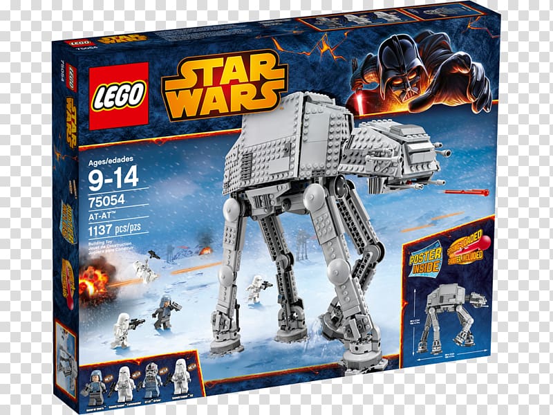 snowtrooper Lego Star Wars LEGO 75054 Star Wars AT-AT All Terrain Armored Transport, toy transparent background PNG clipart