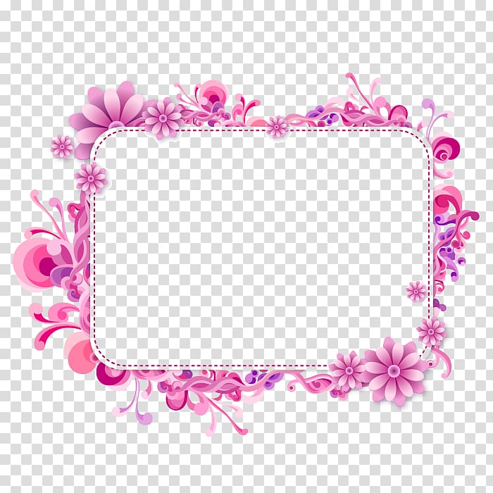 Frames , garland title box transparent background PNG clipart