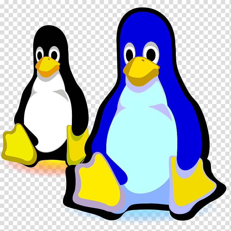 T-shirt Tux Linux Penguin systemd, Black blue cartoon penguin transparent background PNG clipart