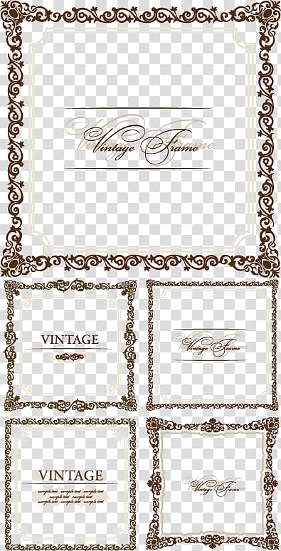 Adobe Illustrator, Square Frame border texture transparent background PNG clipart