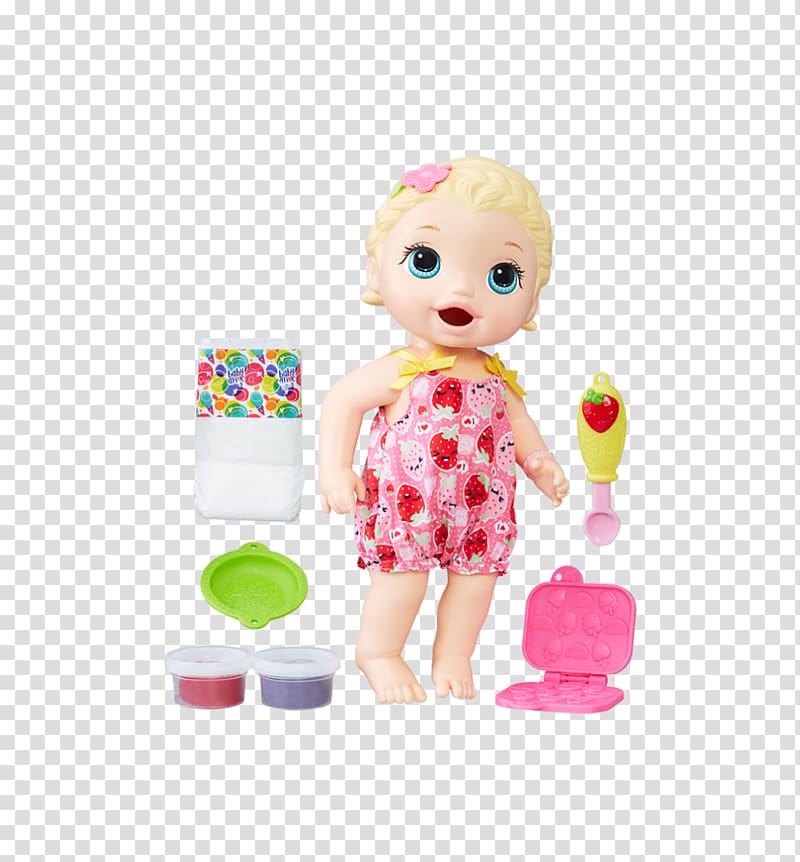 Baby Alive Super Snacks Snackin' Lily Doll Baby Alive Super Snacks Snackin' Lily Doll Toy Child, doll transparent background PNG clipart