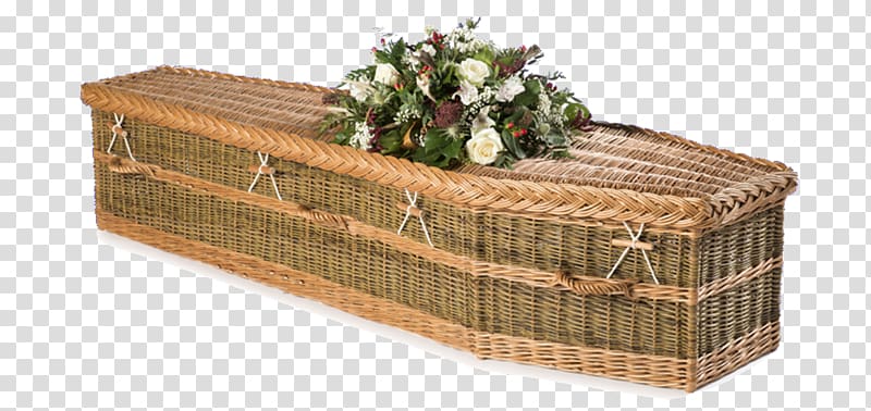 Natural burial Coffin Funeral director Cremation, green rattan transparent background PNG clipart