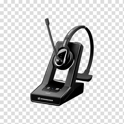 Authentic Sennheiser SD Pro 2 ML Wireless Headset and Base for Skype Open B Sennheiser SD Pro 1 Digital Enhanced Cordless Telecommunications, microphone transparent background PNG clipart