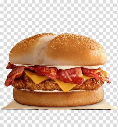 Bacon Hamburger TenderCrisp Whopper Cheeseburger, bacon transparent background PNG clipart