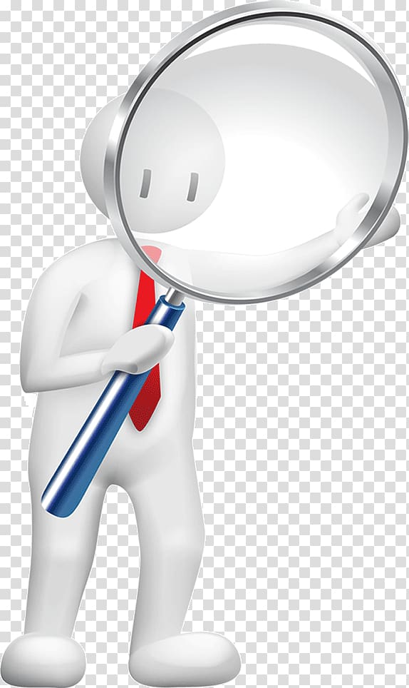 Business Company Information Tooth, Take a magnifying glass Business Cartoons transparent background PNG clipart